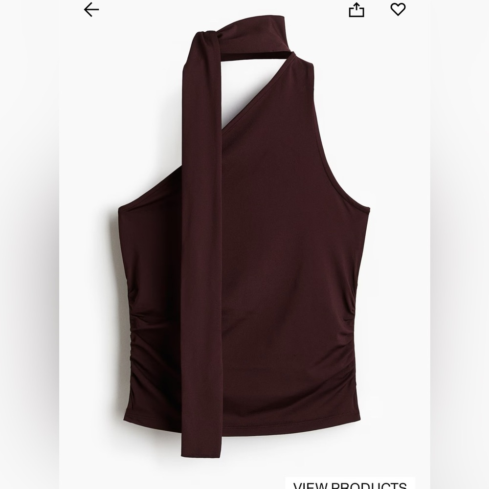 Draped One Shoulder Top